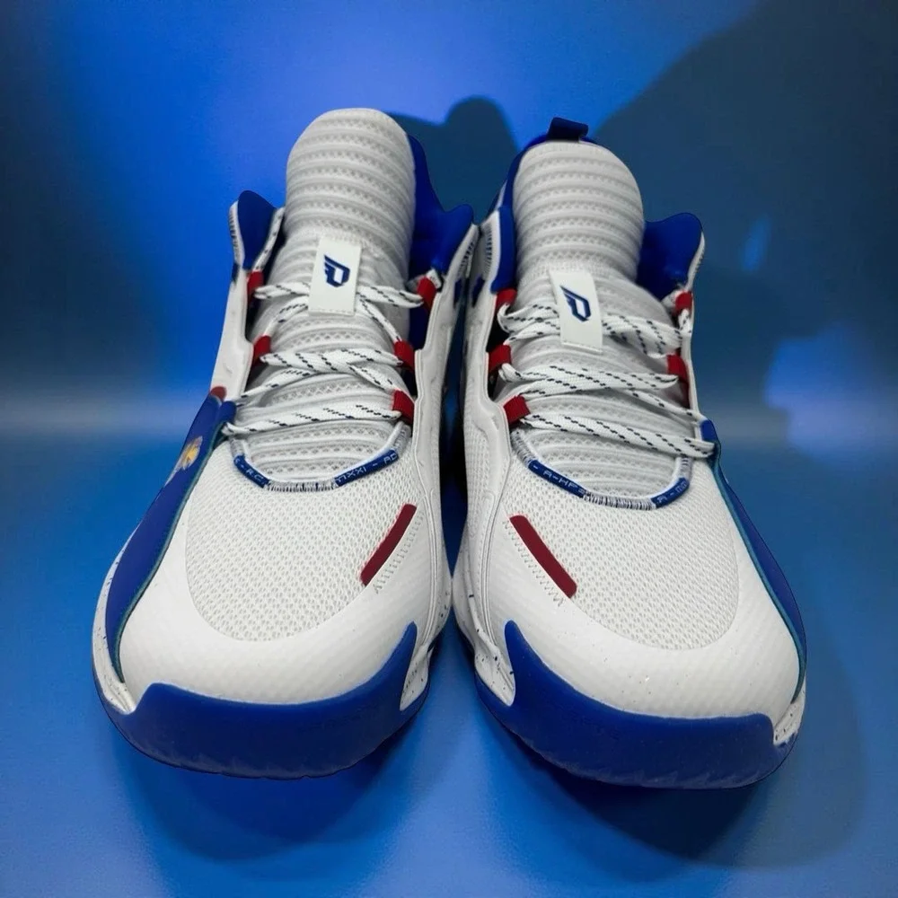 adidas Dame 7 EXTPLY Kansas Jayhawks Player Exclusive Basketball Shoes Size 16 - Picture 4 of 16